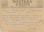 Telegram From Alfred N. Phillips to Francis Mairs Huntington-Wilson, August 11, 1941 by Alfred N. Phillips Jr.
