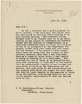 Letter From John Van Antwerp MacMurray to Francis Mairs Huntington-Wilson, July 24, 1942