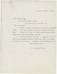 Letter From Francis Mairs Huntington-Wilson to Wilbur Forrest, September 6, 1943
