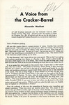 A Voice From the Cracker-Barrel, May 25, 1941 by Alexander Woollcott and Fight for Freedom Committee