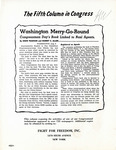 The Fifth Column in Congress: Washington Merry-Go-Round - Congressman Day's Book Linked to Nazi Agents, 1941