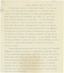 Travel Diary: April 15, 1914