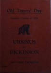 Ursinus College Official Football Program, Saturday, October 10, 1931