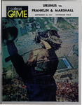 Grizzly Gridder Ursinus College Official Football Program, September 28, 1974 by Sports Information Department