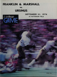 Grizzly Gridder Ursinus College Official Football Program, September 25, 1976 by Sports Information Department