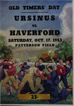 Grizzly Gridder Ursinus College Official Football Program, October 17, 1953 by Varsity Club