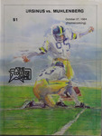 Grizzly Gridder Ursinus College Official Football Program, October 27, 1984