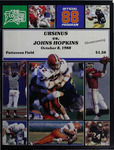 Grizzly Gridder Ursinus College Official Football Program, October 8, 1988