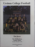 Grizzly Gridder Ursinus College Official Football Program, November 7, 1992 by Sports Information Department and Dave Sherman