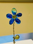 Glass Bead Project: Blue Flower by IDS-110 Students