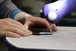 Glass Cutting in Studio 2 by IDS-110 Students