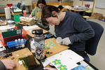 Lucy McGinty Cutting Glass Flowers by Lucy McGinty