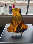 Glass Bear on Display by Donald Lattanze, Katherine Rubinkam, Jenna Saidi, and Gabriella Vassalluzzo