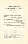 1927 Ursinus College Founders' Day Program by Ursinus College