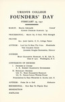 1931 Ursinus College Founders' Day Program by Ursinus College