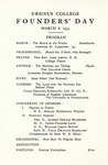 1934 Ursinus College Founders' Day Program by Ursinus College