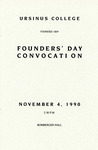 1990 Ursinus College Founders' Day Program