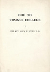 Ode to Ursinus College