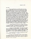 Letter from Linda Grace Hoyer to John Updike, January 10, 1951 by Linda Grace Hoyer