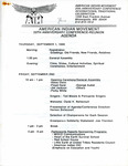 American Indian Movement 20th Anniversary Conference Reunion Agenda