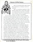 Women of All Red Nations Newsletter, April 1980