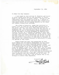 Letter from Harry Belafonte in Support of Dennis Banks, September 12, 1984 by Harry Belafonte