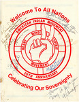 American Indian Movement 20th Anniversary Conference Reunion Program by American Indian Movement and Clyde H. Bellecourt