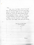 Letter from Nick to Congress by Nick