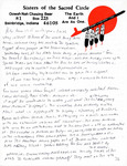 Letter from Oowah Nah Chasing Bear to American Indians Against Desecration, 1988