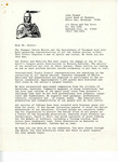 Letter from John Thomas to John Denver, 1988 by John Thomas