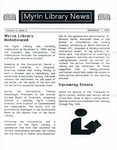 Myrin Library News, Vol. 2 No. 3, December 1989 by Myrin Library Staff