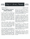 Myrin Library News, Vol. 2 No. 4, January 1990 by Myrin Library Staff