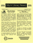 Myrin Library News, Vol. 3 No. 4, February 1991 by Myrin Library Staff