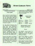 Myrin Library News, Vol. 4 No. 3, February 1992 by Myrin Library Staff
