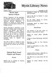 Myrin Library News, Vol. 5 No. 2, November 1992 by Myrin Library Staff