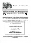 Myrin Library News, Vol. 7 No. 2, November 1993 by Myrin Library Staff
