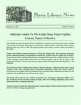 Myrin Library News, Vol. 8 No. 2, December 1994 by Myrin Library Staff
