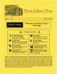 Myrin Library News, Vol. 10 No. 1, October 1996 by Myrin Library Staff