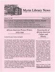 Myrin Library News, Vol. 10 No. 4, February 1997 by Myrin Library Staff and Patricia R. Schroeder
