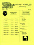 Myrin Library News, V. 10 No. 6, May 1997 by Myrin Library Staff