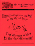 Myrin Library News, Vol. 13 No. 3, December 1999 by Myrin Library Staff