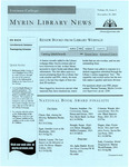 Myrin Library News, Vol. 15 No. 1, November 2001 by Myrin Library Staff