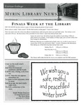 Myrin Library News, Vol. 16 No. 3, December 2002