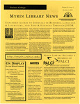 Myrin Library News, Vol. 17 No. 1, October 2003 by Myrin Library Staff