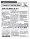Myrin Library News, Vol. 17 No. 2, November 2003 by Myrin Library Staff
