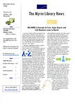 Myrin Library News, Vol. 22 No.1, September 2009 by Myrin Library Staff and Lindsay Sakmann