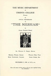 1948 Ursinus College Messiah Performance Program by Music Department