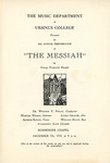 1950 Ursinus College Messiah Performance Program by Music Department