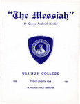 1964 Ursinus College Messiah Performance Program by Music Department
