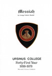 1978 Ursinus College Messiah Performance Program by Music Department